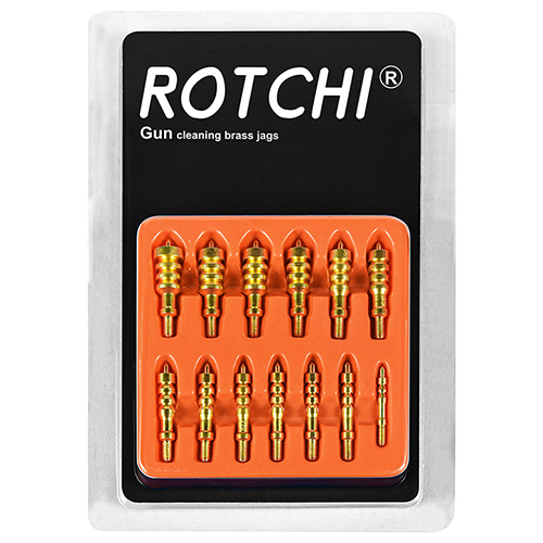 13-পিসি প্যাক বন্দুক পরিষ্কার করার ব্রাস জ্যাগ সেট, ফোস্কা কার্ড প্যাকেজ