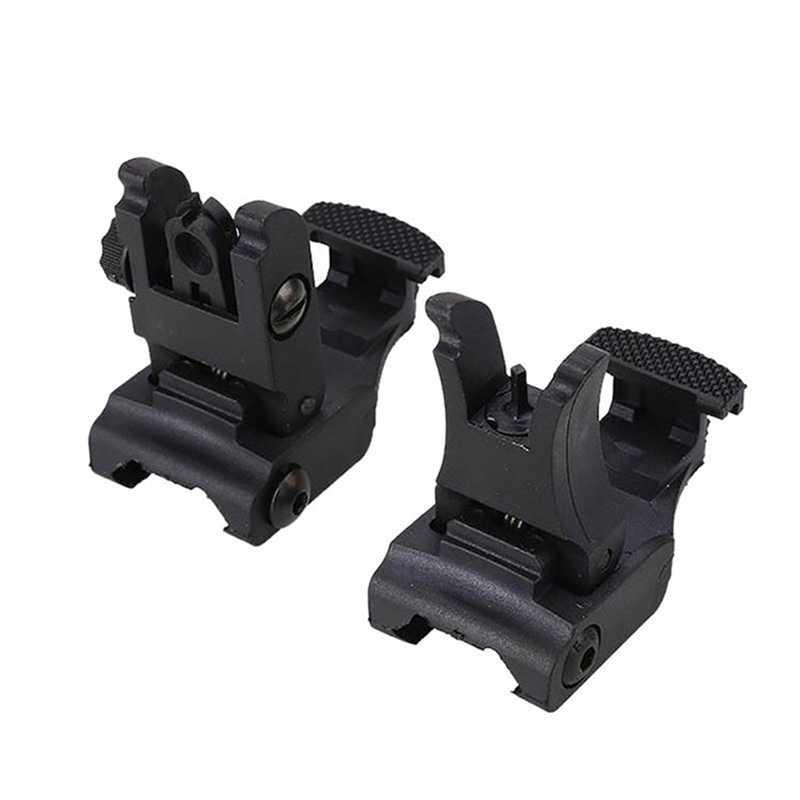 AR-15 দ্রুত কৌশলগত সামনে এবং পিছনের AR15 অংশগুলি ফ্লিপ-আপ ব্যাক-আপ সাইট সেট AR 15 শিকারের জন্য সাইট
