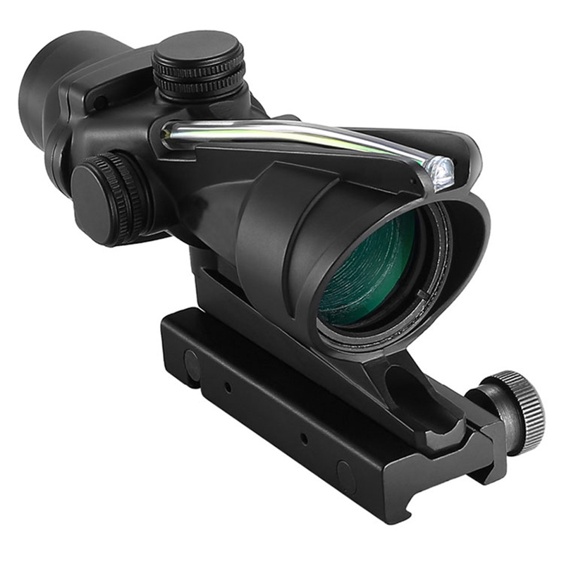 হান্টিং রাইফেল স্কোপ ACOG 4X32 ফাইবার সাইট অপটিক্স সবুজ আলোকিত রেডটিকেল এয়ারসফ্ট ACOG রাইফেলস্কোপ 4x32 ACOG