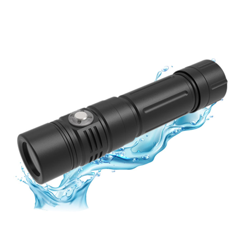 SST40 পেশাদার IPX8 LED ডাইভিং টর্চলাইট