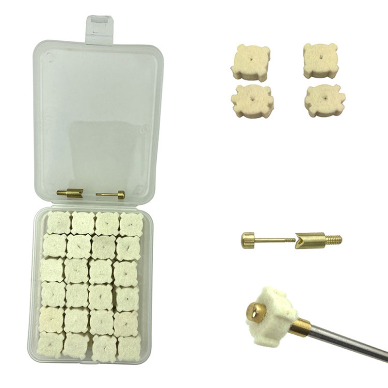 বন্দুক চেম্বার ক্লিনিং অপপ প্লাস্টিক কেস প্যাকের জন্য উলের তারা